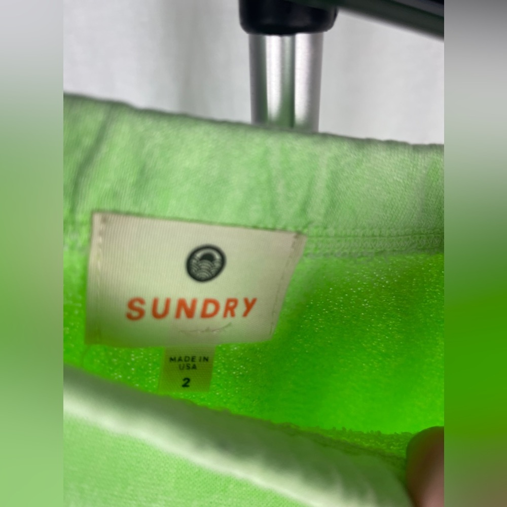 Sundry Womens Ruched Mini Green Pencil Skirt Size 2 (XS) NWT - Picture 7 of 12
